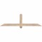Ekena Millwork Eugene Smooth Timber Gable Bracket, Douglas Fir, 60"W x 17"H x 3 1/2"D x 3 1/2"F, 7/12 Pitch GBW060X17X0404EUG00SDF - alternate 1